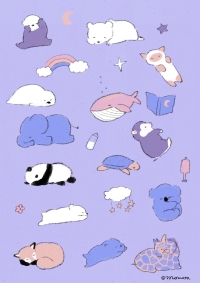 寝ている動物