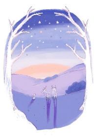 星と雪