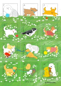 犬の切手の絵