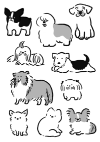 犬線画-のコピー